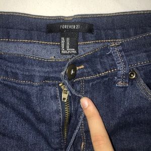 Dark blue jean shorts